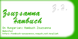 zsuzsanna hambuch business card